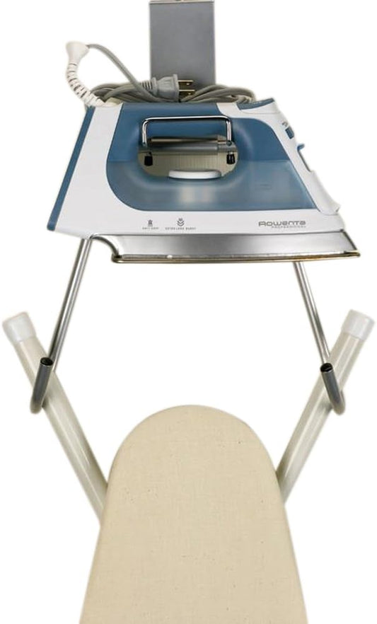 Household Essentials Over-The-Door Ironing Board Holder, Silver