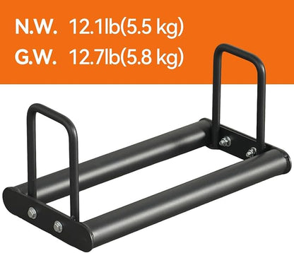1PC Weight Plate Rack for Home Gym - Weights Rack for Plates Use Singly or Combine Multiple Units | Olympic Weight Plate Rack Up to 660 LBS - New Model Bumper Plate Rack for Easy Plate Changes