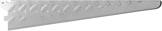 John Sterling HEAVYWEIGHT Diamond Plate Shelf Support System Shelf Bracket, 14-inch, Platinum, 0202-14PM
