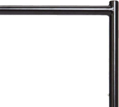 Amazon Basics Heavy Duty Portable Rolling Garment Rack, Hanging Clothes Organizer Rail for Display and Storage, Easy to Assemble, 72 x 60 inches, Black