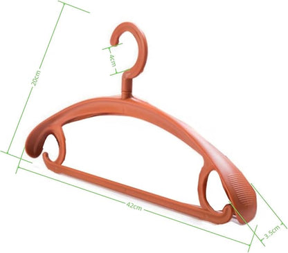 10 Pack Heavy Duty Coat Hangers 25lb Load Capacity Swivel Suit Clothes Hanger Extra Wide Shoulder Jacket Hangers Thick Non Slip Winter Large Coat Hanger Brown