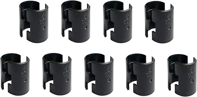 WAFJAMF 18 Pack Wire Shelving Shelf Lock Clips for 1" Post- 9 Pairs Shelving Sleeves Replacements for Wire Shelving System