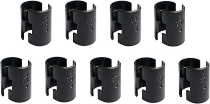 WAFJAMF 18 Pack Wire Shelving Shelf Lock Clips for 1" Post- 9 Pairs Shelving Sleeves Replacements for Wire Shelving System