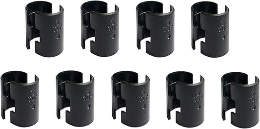 WAFJAMF 18 Pack Wire Shelving Shelf Lock Clips for 1" Post- 9 Pairs Shelving Sleeves Replacements for Wire Shelving System