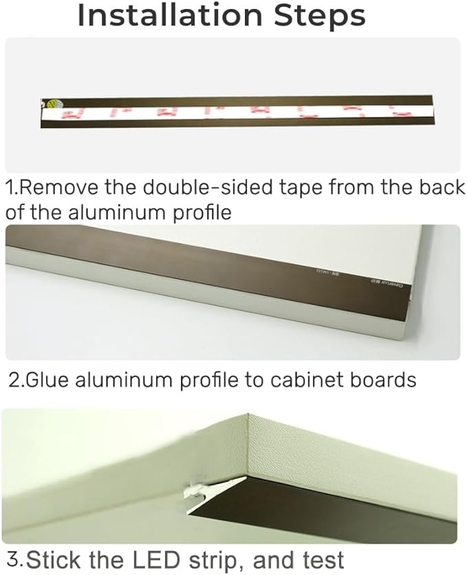 JARBIH 5Pack 1M/3.3ft Ultra-Thin Led Aluminum Profile, 45° Oblique Lighting Cabinet LED Lamp, Invisible H7mm Surface Mounted Wardrobe Layer Shelf Panel Hard Bar Strip Light Channel System(Black)