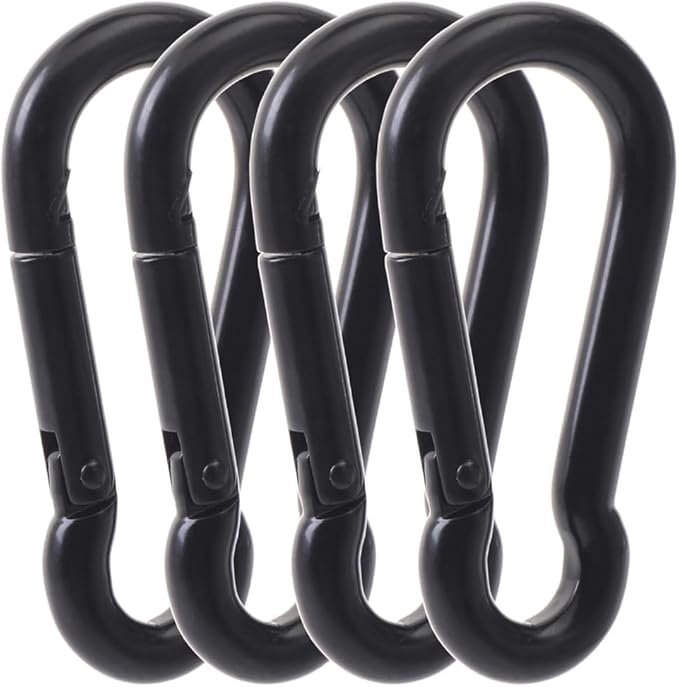 Carabiner Clips, 316 Stainless Steel Carabiner Clip, Heavy Duty Carabiner Hooks, Keychain Carabiners, Multi-Purpose Spring Snap Hook for Dog Leash, Outdoor Camping, Swing, Hammock