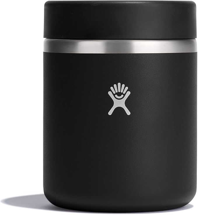 Hydro Flask Food Jar – Insulated Stainless Steel, Snack Travel Container for Hot Food & Soup 28 Oz Black