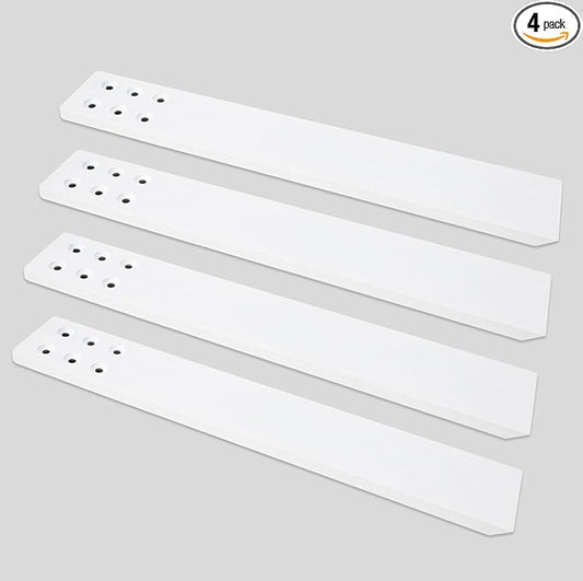 Countertop Support Bracket 4 Pack 16" Lx 2.5" W Hidden White Knee Wall Support Countertop Bracket 3/8" Thick Heavy Duty for Quartz/Granite/Wood/Concret Countertops Screws Included
