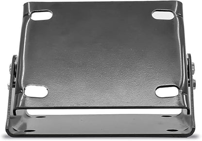 BLUBIRD HRS3812 20 ga. 8.5" x 6" Universal Hose Reel Swivel Mount for Floor, Wall, Ceiling, 140 Degree Rotation, Black Powder Coated, Steel, 4 Slotted Holes