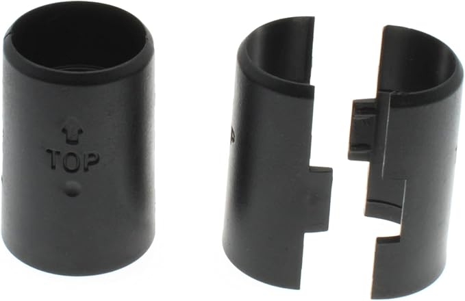 12 Pairs Wire Shelving Shelf Lock Clips for 1" Post Shelf Clips Plastic Shelving Replacements for Wire Shelving System (Black)