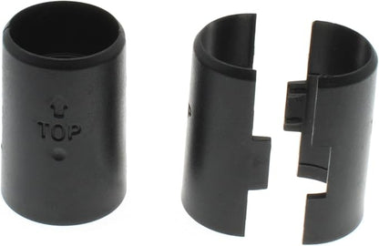 12 Pairs Wire Shelving Shelf Lock Clips for 1" Post Shelf Clips Plastic Shelving Replacements for Wire Shelving System (Black)