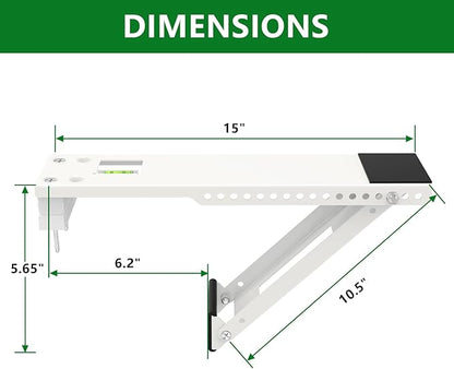 Window Air Conditioner Support Bracket, Universal AC Unit Window Brackets Light Duty, Up to 85 lbs.