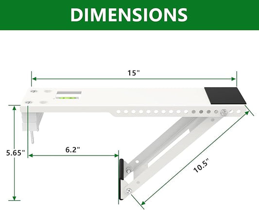 Window Air Conditioner Support Bracket, Universal AC Unit Window Brackets Light Duty, Up to 85 lbs.
