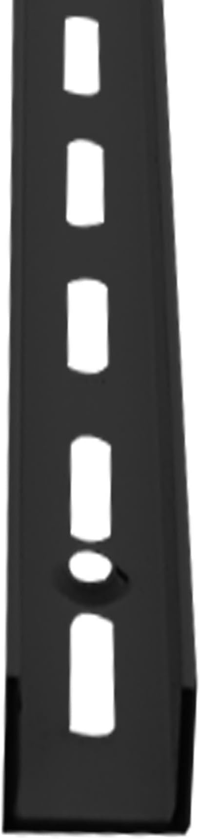 Shelving Track,ULIFESTAR Dual Trak Adjustable Wood Shelf Bracket,2PCS Direct Mount Into Fasttrack Garage Rail,Garage Organization System (8*8*1200mm/0.31*0.31*47.24" Single Row Black)