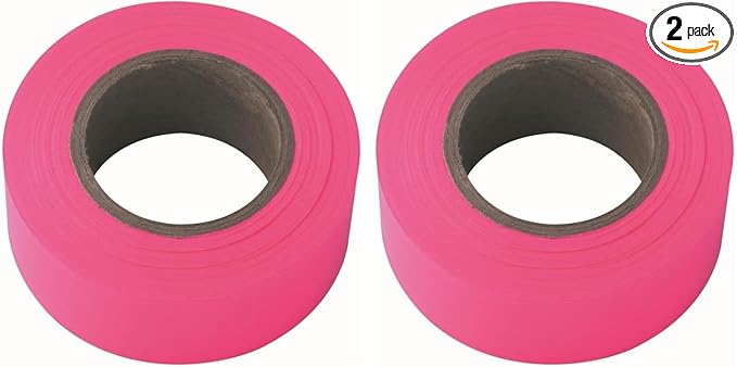 IRWIN Flagging Tape, 150-foot | Glo-Pink | Pack of 2 | Model 65603