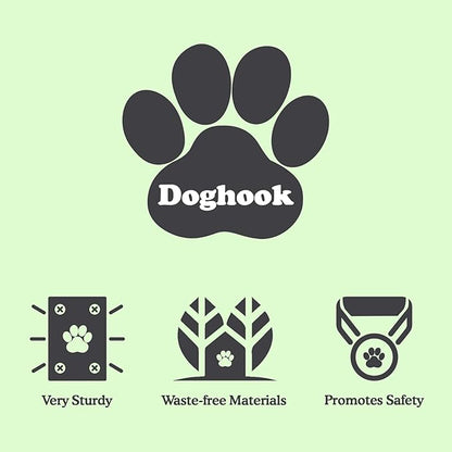 Canine Hitch- Secure Dog Leash Parking Mounted Indoor – Outdoor Wall Hook - Tie Out Stainless Steel Practical Lead Management for Home & Business, Standard Size 2 Pack