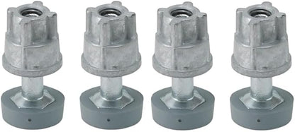 Soro Essentials- Set of 4 Stainless Steel Foot and 3/8"-16 Threaded Insert Wire Shelving Unit Post Leveler - Leveler for Wire Shelving Rack for Kitchen Storage for Precise Height Adjustments