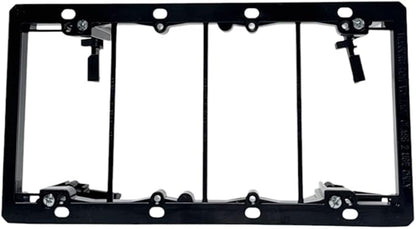 iMBAPrice 4-Gang Low Voltage Mounting Bracket, Non-Metallic Wall Plate Bracket for Telephone, Network, HDMI, Coaxial & Speaker Cables, 2-Pack