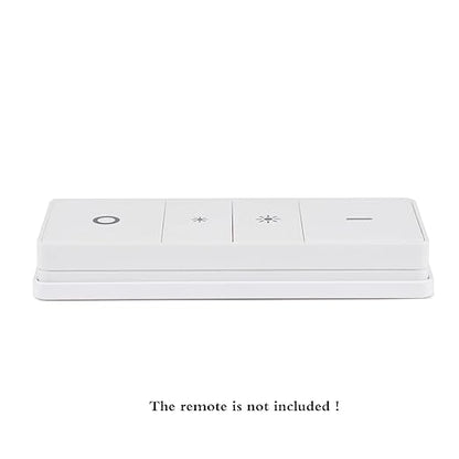 Ultra Slim Wall Holder for Philips Hue Light Dimmer Switch Remote V1, UHOLDZU Aluminum Invisible Remote Control Holder for The Hue Dimmer Switch Wall Plate Replacement (White)