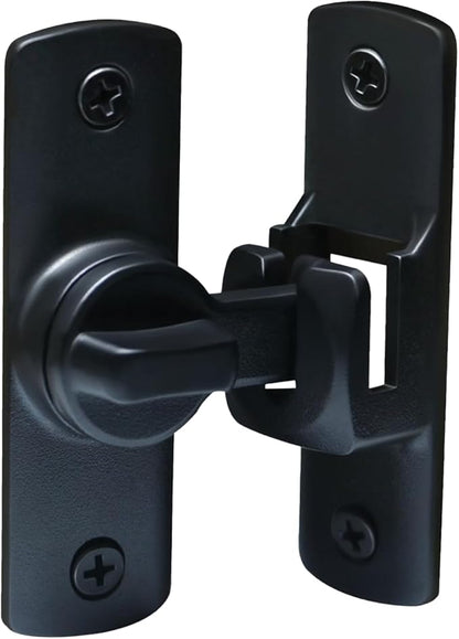 Upgraded Barn Door Lock - 90/180 Degree Flip Door Latch, Protecting Safety Sliding Gate Latches for Barn, Garden, Bathroom, Cabinet, Window, Sliding Door
