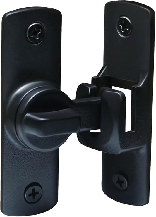 Upgraded Barn Door Lock - 90/180 Degree Flip Door Latch, Protecting Safety Sliding Gate Latches for Barn, Garden, Bathroom, Cabinet, Window, Sliding Door