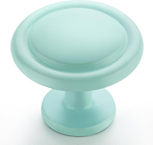 Ravinte 1 Pack 1-1/4 inch Kitchen Cabinet/Drawer/Dresser Knobs Green Zinc Drawer Pulls/Handles