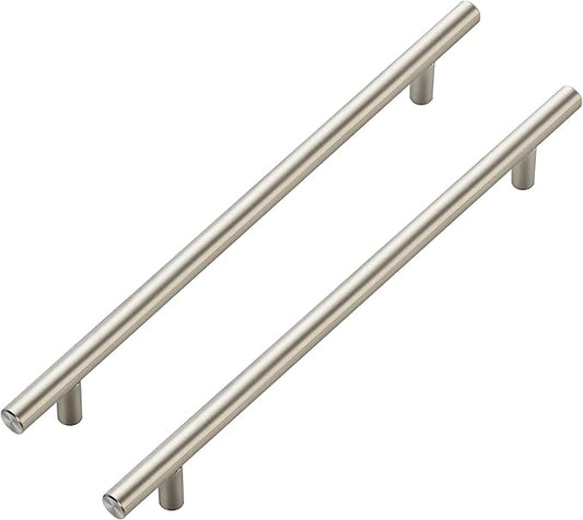 JOY DECOR 45 Pack Cabinet Handles, Brushed Nickel Cabinet Pulls, 8-3/4 in Hole Center Kitchen Cabinet Handles, Stainless Steel T Bar Handles for Dresser Drawers
