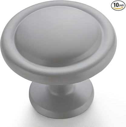 Ravinte 10 Pack 1-1/4 inch Kitchen Cabinet/Drawer/Dresser Knobs Grey Zinc Drawer Pulls/Handles