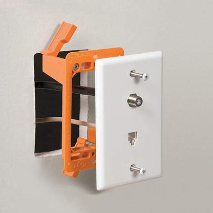 Cmple - Low Voltage Mounting Bracket 2 Gang Multipurpose Drywall Mounting Wall Plate Bracket – Dual Gang