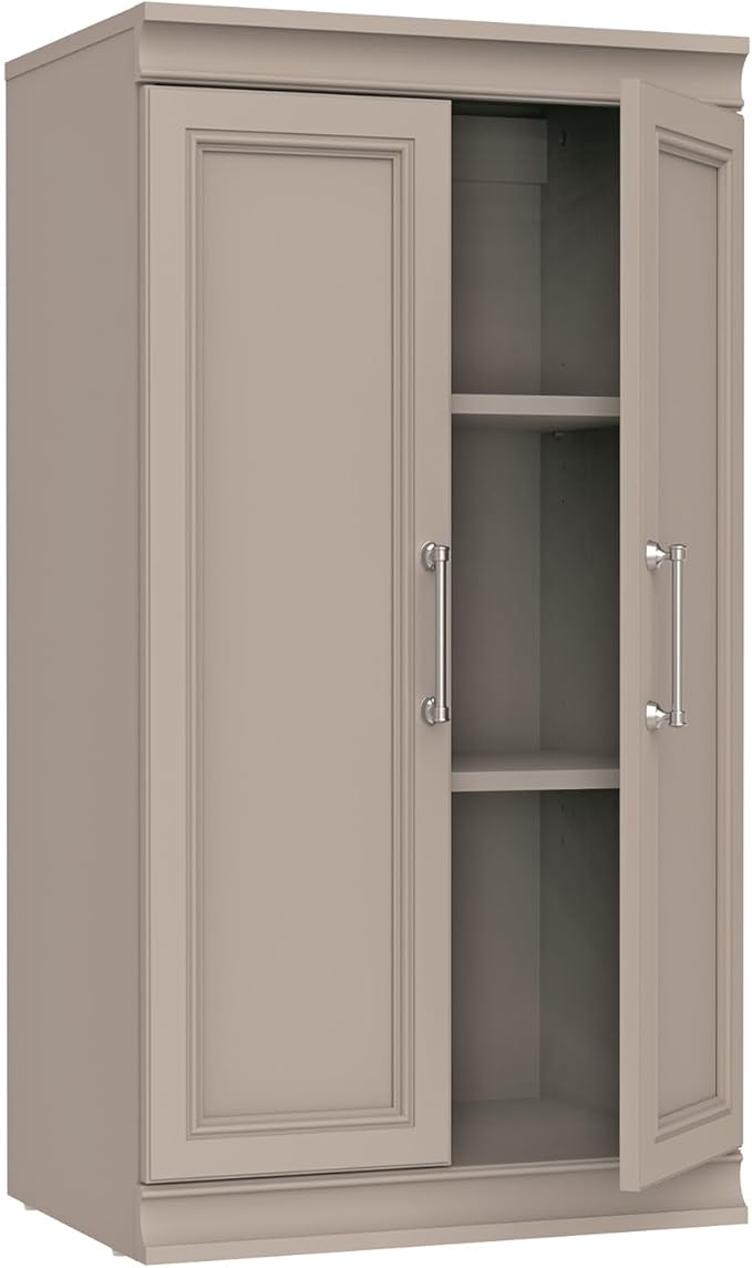 ClosetMaid Modular Storage 21.38-inch W 3-Shelf Storage Cabinet with Doors, Smoky Taupe