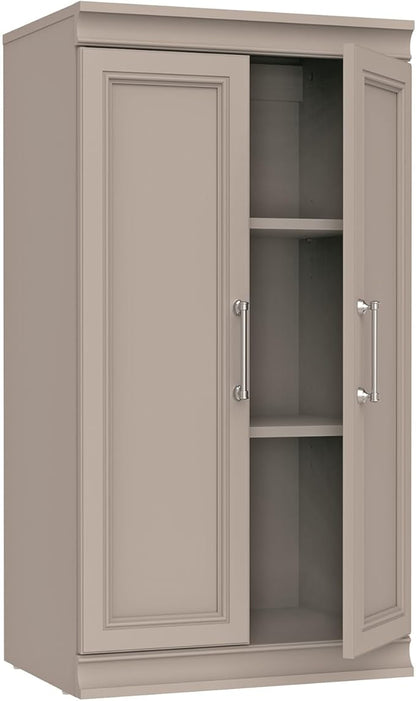 ClosetMaid Modular Storage 21.38-inch W 3-Shelf Storage Cabinet with Doors, Smoky Taupe