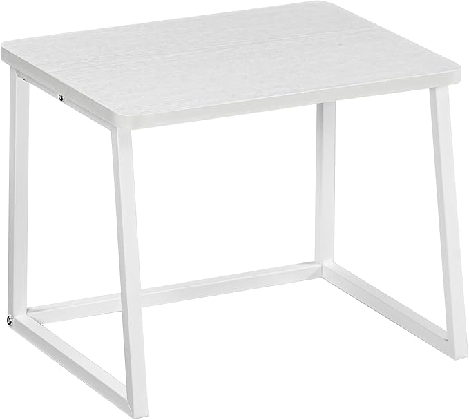 HOOBRO Printer Stand with Storage for Desk, 2-Tier Desktop Printer Shelf, Desk Organizer for Office, Kitchen, Living Room, White WW16PS01