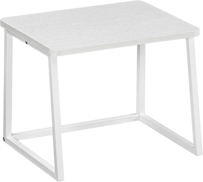 HOOBRO Printer Stand with Storage for Desk, 2-Tier Desktop Printer Shelf, Desk Organizer for Office, Kitchen, Living Room, White WW16PS01