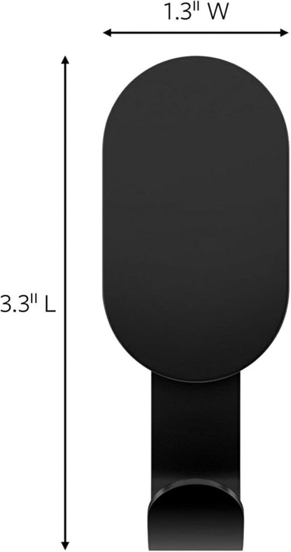 3M CLAW 15 lb. 2 Drywall Black Hooks & 2 Extra Picture Hangers, Heavyweight Hanging Solution for Backpacks, Jackets, Pictures and Room Decor, Cute Wall Hooks - 4 Pack