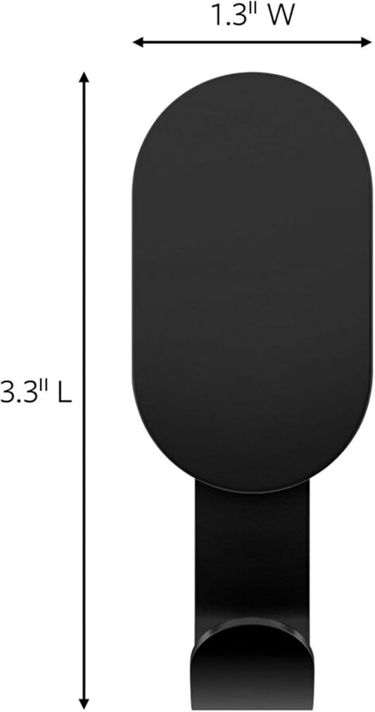3M CLAW 15 lb. 2 Drywall Black Hooks & 2 Extra Picture Hangers, Heavyweight Hanging Solution for Backpacks, Jackets, Pictures and Room Decor, Cute Wall Hooks - 4 Pack