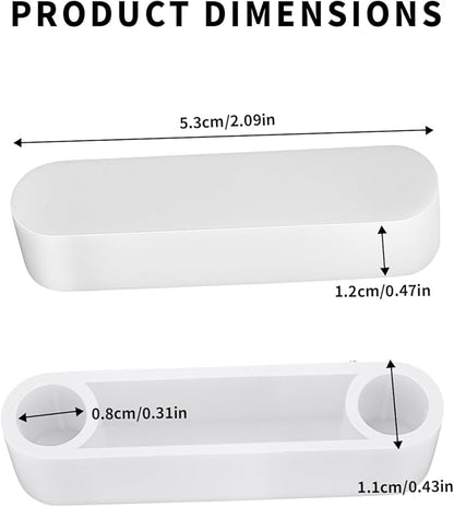 10 pcs plastic closet rod end caps, 5/16 Inch/8mm ID Wire Shelf End Caps, Spacer & Protector Covers for Closet System Wire Shelves