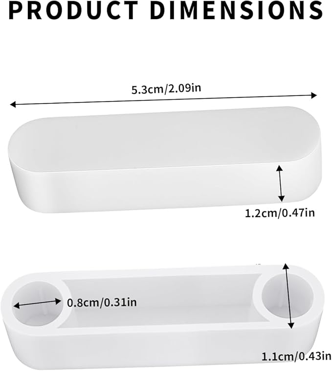 4 pcs plastic closet rod end caps, 5/16 Inch/8mm ID Wire Shelf End Caps, Spacer & Protector Covers for Closet System Wire Shelves
