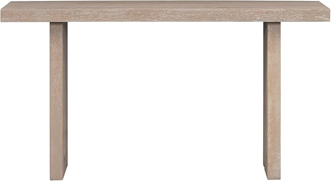 Uniquely Designed Oak Veneer Console Table, Modern Long Sofa Side Table with Distinctive Side Shapes, Suitable for Entryway, Hallway, Living Room, Foyer, Corridor,Easy Assembly (Natural-41RT)
