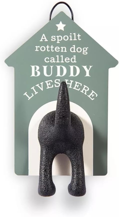 History & Heraldry Personalised Dog Lead Hook (Buddy) - PVC Material, 100% Plastic Composition, Dog Lead Hook, 3024193011