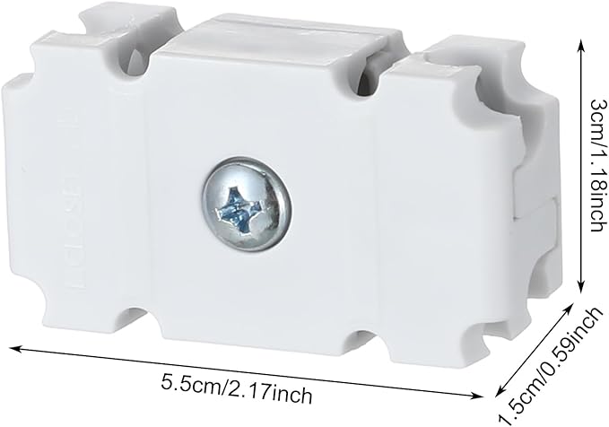 Weysat 12 Pcs Joiner Plates Set Closet Support Brackets Parts Shelf Organizer Joiner Plate Connectors for Shelf Organizer Grid Wall Clamps Grid Connectors