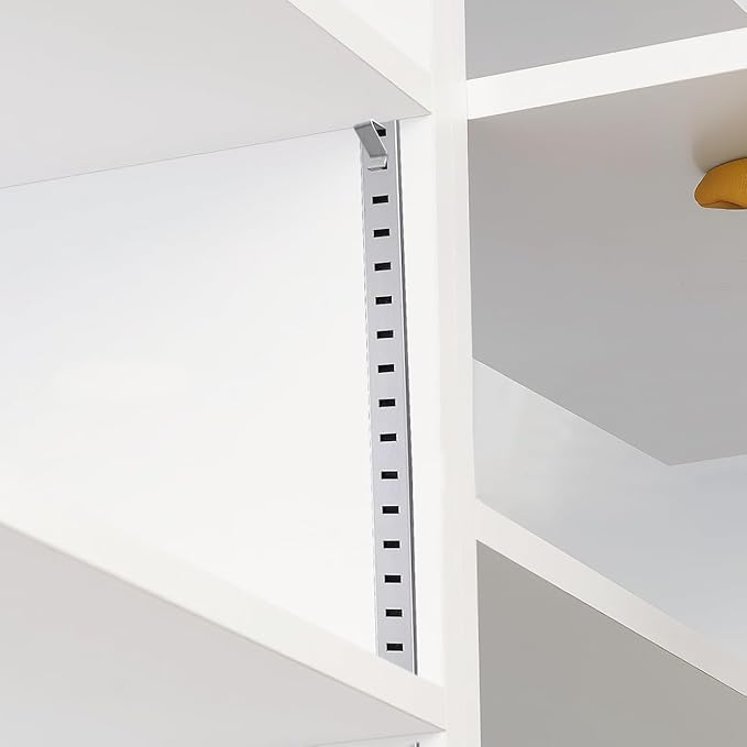 balacoo Metal Cabinet Shelf Clips 12 Pcs Heavy Duty Shelf Support Brackets for Adjustable File Cabinet and Kitchen Storage Organization