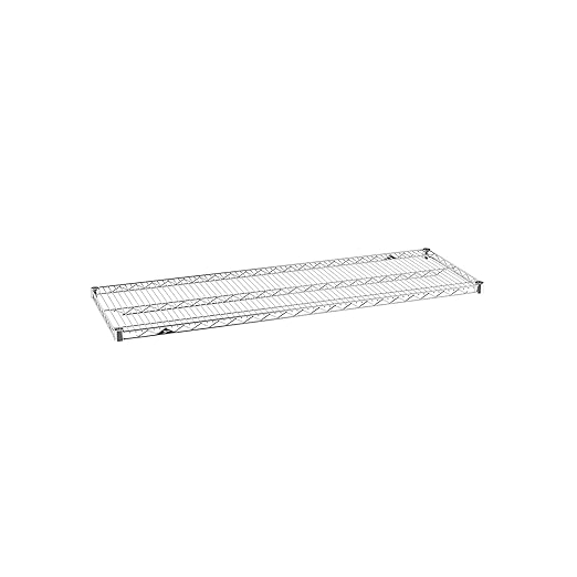 Metro Super Erecta 1854NC Chrome Shelf - Industrial Metal Wire Shelving for Restaurants, Kitchens, Home and More - 18"W x 54"L, 600 lbs. Capacity - Includes 1 Wire Shelf, Split Sleeves - NSF Certified