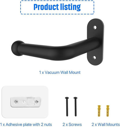 2 Pack Vacuum Wall Mount Holder, Durable Vacuum Wall Mount, Compatible with Shark IX141 IZ163H IZ361H IZ462H IZ483H IZ562H IZ682H, Ultracyclone CH901 CH951 V10 V11 V12 V15 Outsize Vacuum