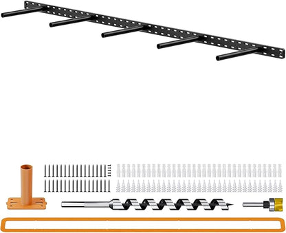 1 Pack Large Shelf Brackets Long Floating Shelf Bracket Invisible Floating Shelf Hardware Heavy Duty Floating Mantel Brackets(56"X6"X1.5" with Tools)