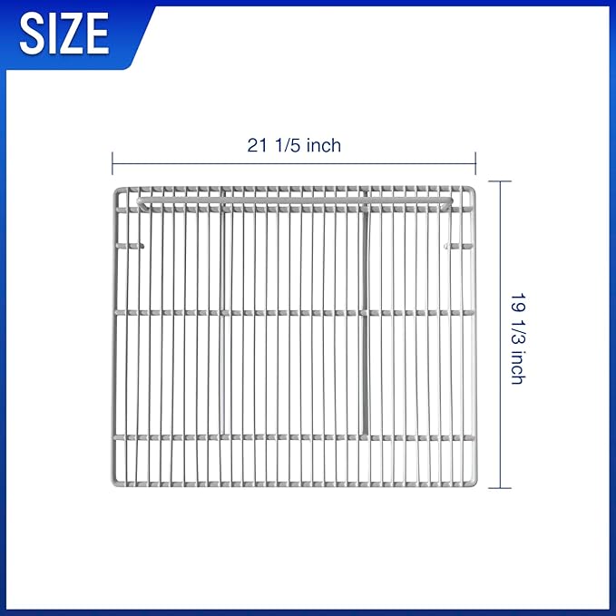 DeepTide Commercial Sandwich&Salad Prep Table Freezer and Refrigerator Shelves, Durable and Resistant to Corrosion, Easy Snap-On Design, Adjustable Steel Shelving, 3 Pack