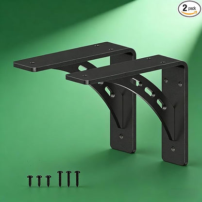 7 inch X 6 inch Heavy Duty Bracket,Granite Countertop Support, Heavy Duty Shelf Brackets , Max Load 1000 Lbs ,Mantel Brackets (Set of 2) - Countertop Support Brackets (7" x 6")