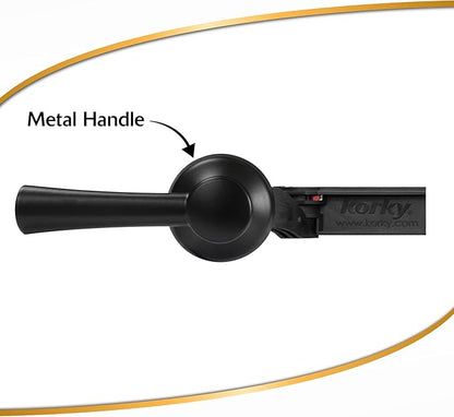 Korky Strongarm Metal Toilet Handle and Lever - Universal to Fit Front, Angled, Side, Left, and Right Mount Toilets - Matte Black, Simple Style, 6034BP
