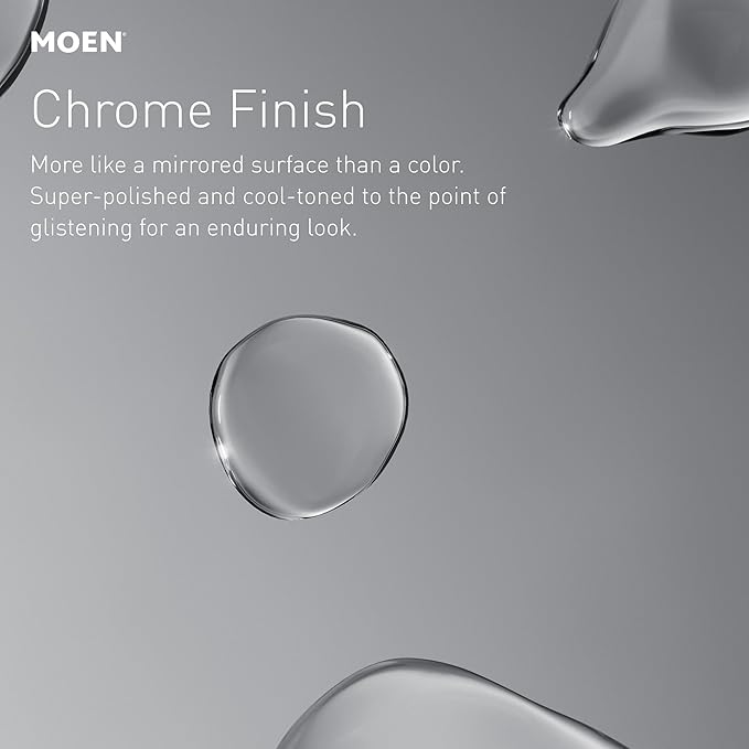Moen DN2141CH 60 Inch Adjustable Stainless Steel Double Curve Shower Rod for 5ft Long Shower Tubs, Chrome