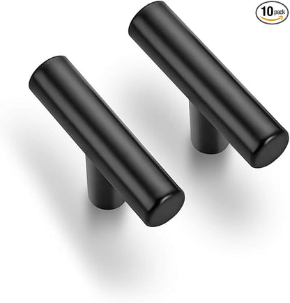Ravinte 10 Pack 2 inch Cabinet Pulls Matte Black Stainless Steel Kitchen Drawer Pulls Cupboard Handles Cabinet Handles
