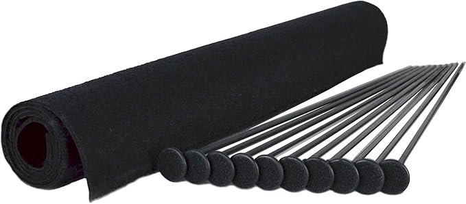 Gun Storage Solutions Rifle Rods Starter Kit with Shelf Liner Gun Organizer System Store More Guns Easy Access for Safety with Nylon Woven Loop Fabric